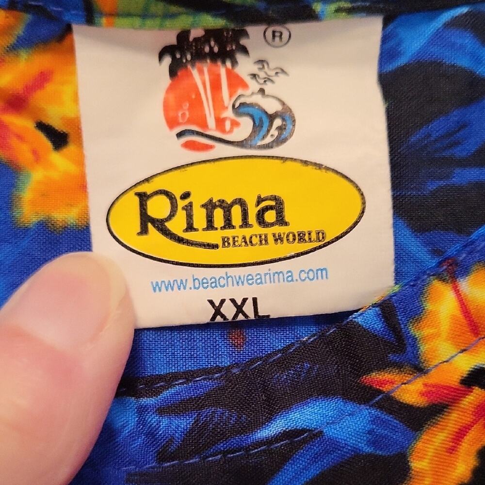 Rima Beach Wear Sleeveless Dress Tropical Print Size XXL - Picture 6 of 11